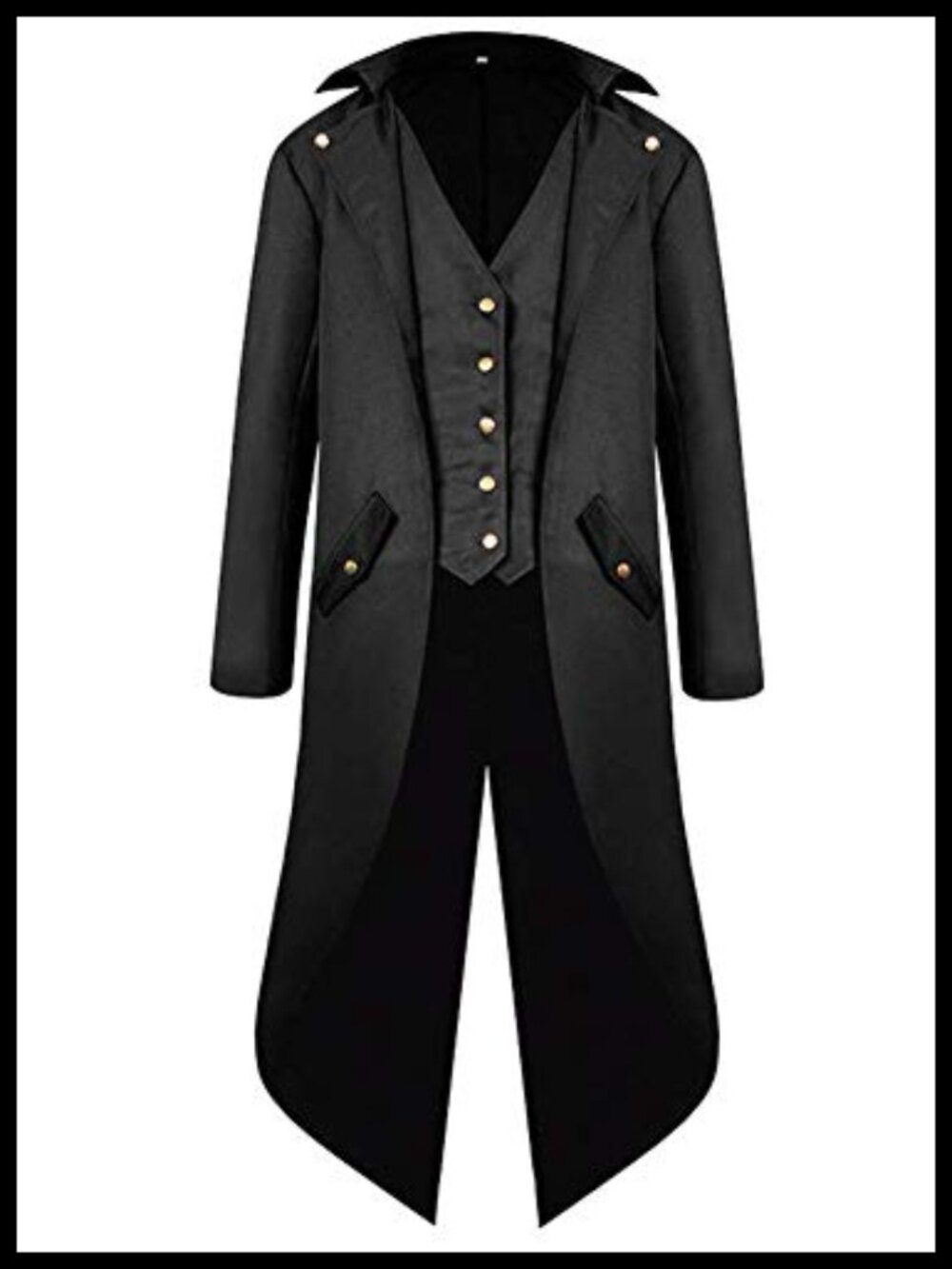 Men's Steampunk Tailcoat Jacket Victorian Gothic Frock Coat